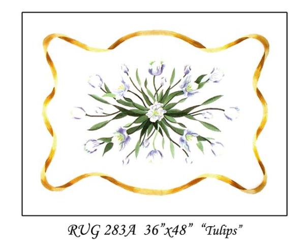 RUG 283 A  TULIPS (36 x 48)