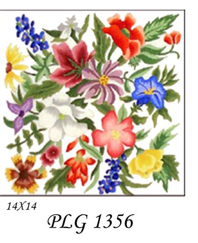 PLG 1356  WILDFLOWERS 14x14