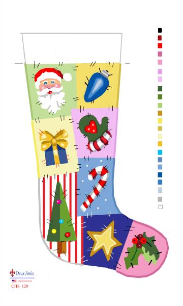 CHS 120-Patchwork Stocking