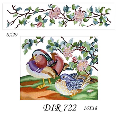 DIR 722  ORIENTAL DUCK & PEONIES