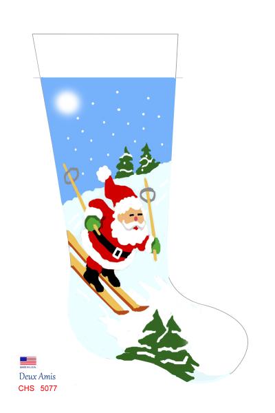 CHS 5077   Skiing Santa # 2 - Easy