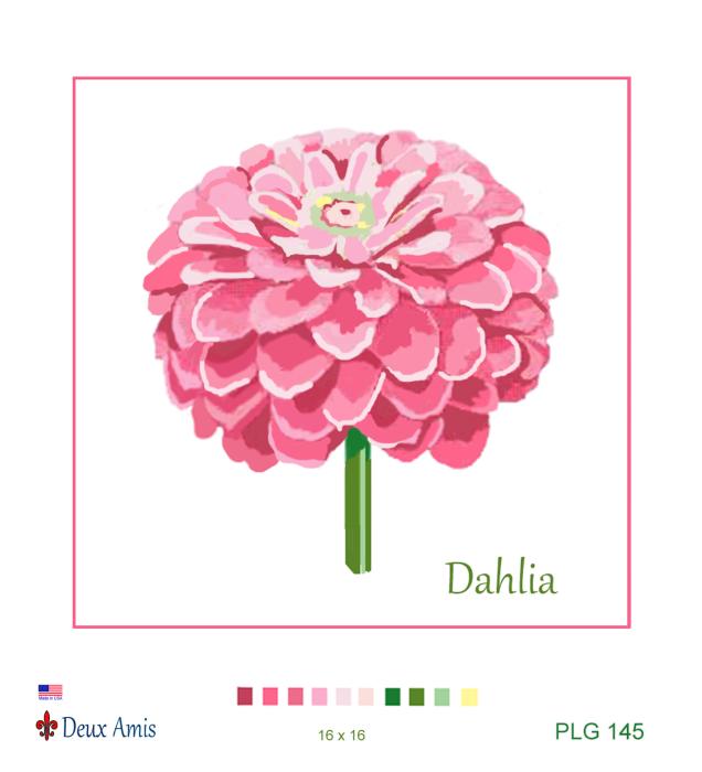 PLG 145   PINK DAHLIA (Vertical)  16 x 16