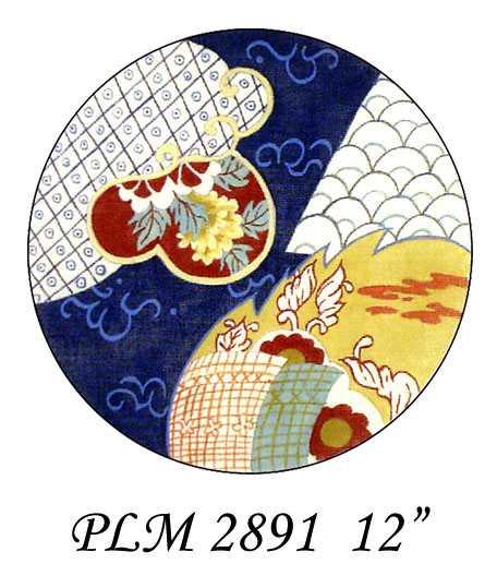 PLM 2891  IMPERIAL YELLOW IMARI ROUND