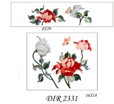 DIR 2331  BUTTERFLY w PEONY