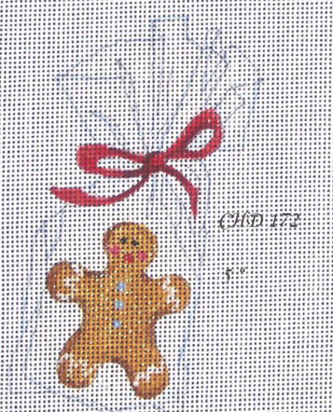 CHD 172  GINGERBREAD CANDY BAG ORN.