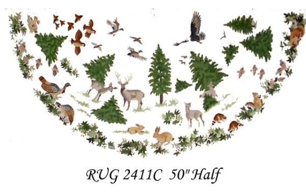 RUG 2411-C  WILDLIFE RUG