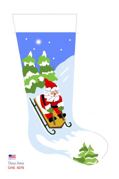 CHS 5076  Sledding Santa - Easy