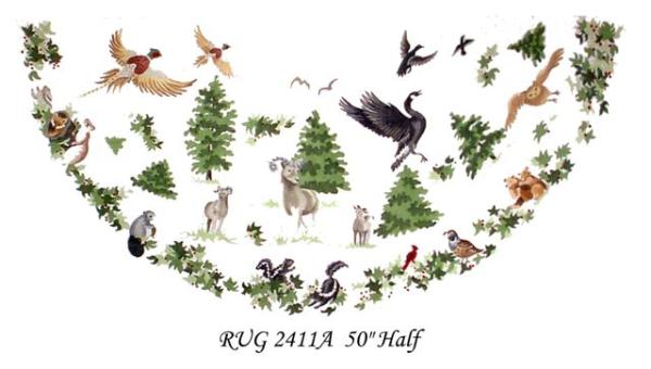 RUG 2411-A  WILDLIFE RUG
