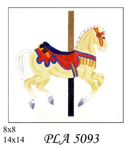 PLA 5093  CAROUSEL HORSE BLND-ORGE