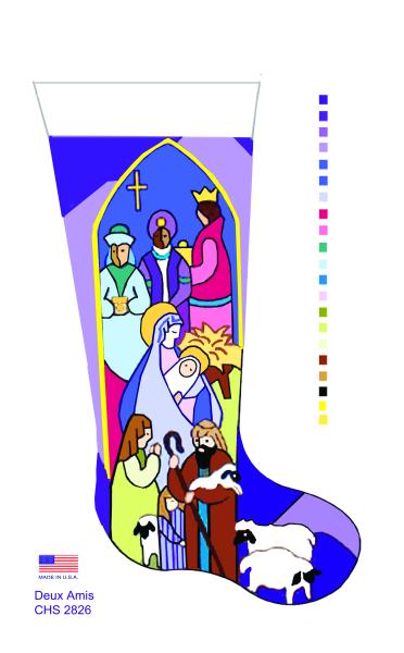 CHS 2826 STAINED GLASS - 3 KINGS