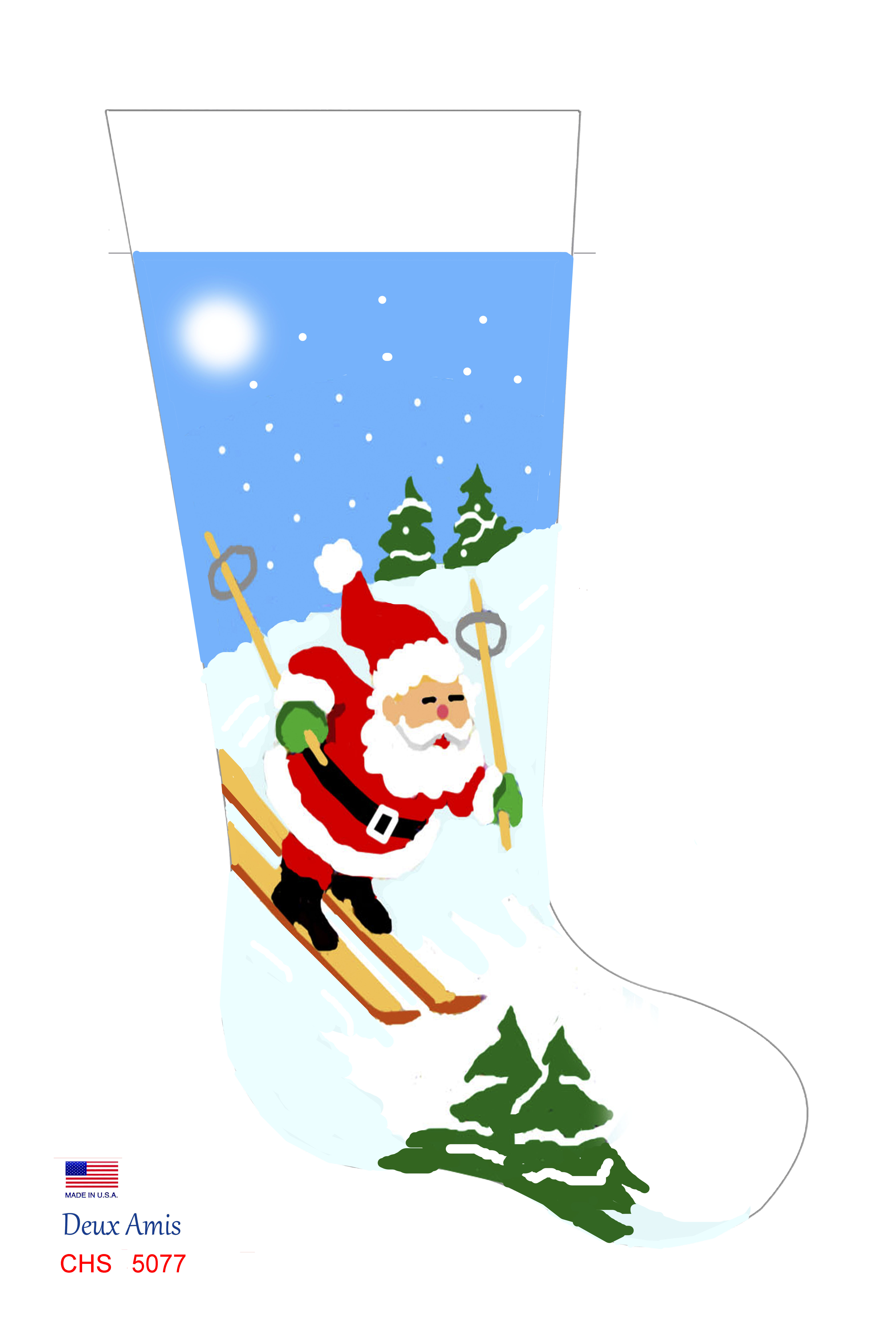 CHS 5077   Skiing Santa # 2 - Easy