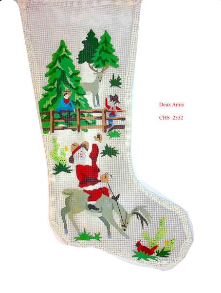 CHS 2332 Santa Riding Deer